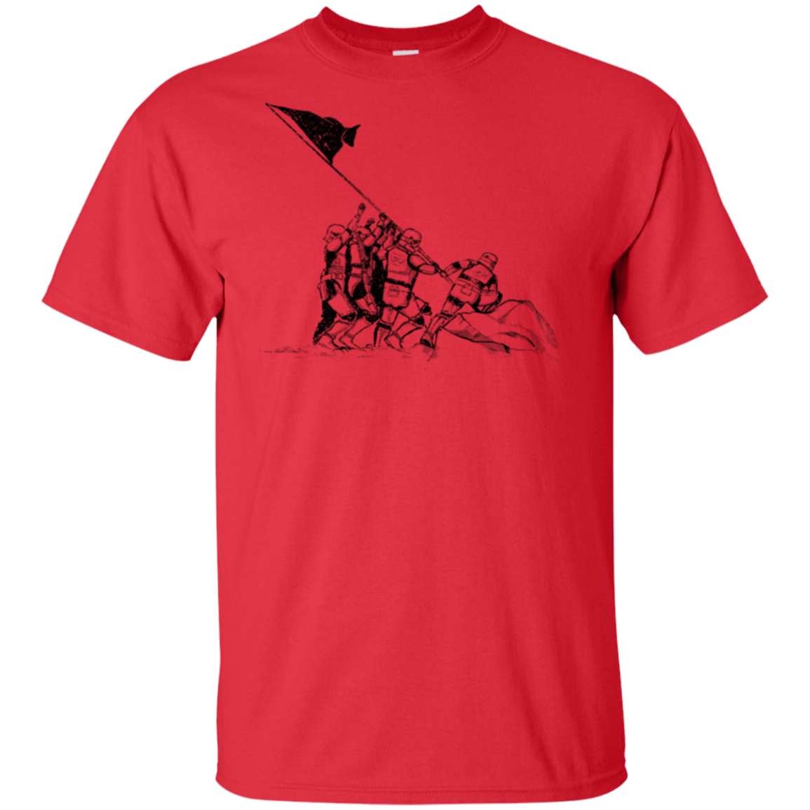 T-Shirts Red / XLT Flags Of Our Emperor Tall T-Shirt