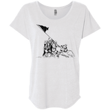 T-Shirts Heather White / X-Small Flags Of Our Emperor Triblend Dolman Sleeve