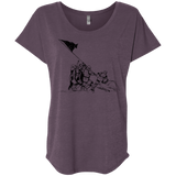 T-Shirts Vintage Purple / X-Small Flags Of Our Emperor Triblend Dolman Sleeve