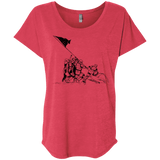 T-Shirts Vintage Red / X-Small Flags Of Our Emperor Triblend Dolman Sleeve