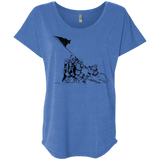 T-Shirts Vintage Royal / X-Small Flags Of Our Emperor Triblend Dolman Sleeve