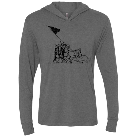 T-Shirts Premium Heather / X-Small Flags Of Our Emperor Triblend Long Sleeve Hoodie Tee