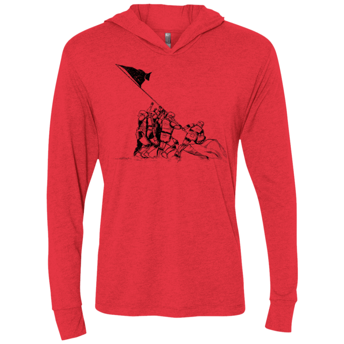 T-Shirts Vintage Red / X-Small Flags Of Our Emperor Triblend Long Sleeve Hoodie Tee