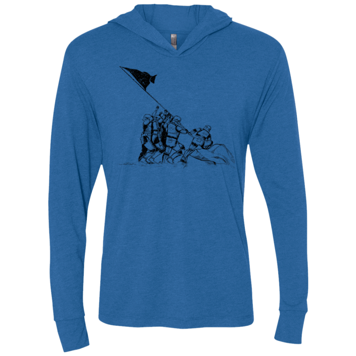 T-Shirts Vintage Royal / X-Small Flags Of Our Emperor Triblend Long Sleeve Hoodie Tee