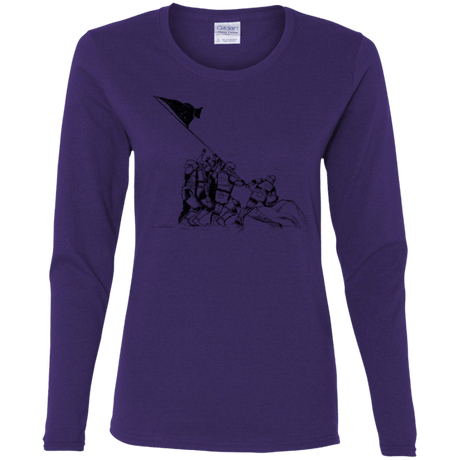 T-Shirts Purple / S Flags Of Our Emperor Women's Long Sleeve T-Shirt