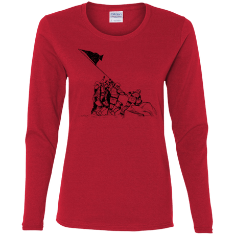 T-Shirts Red / S Flags Of Our Emperor Women's Long Sleeve T-Shirt