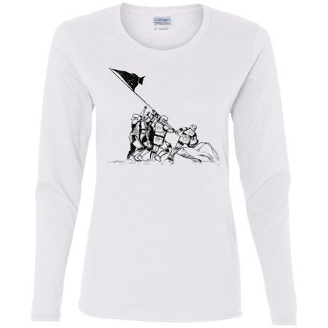 T-Shirts White / S Flags Of Our Emperor Women's Long Sleeve T-Shirt