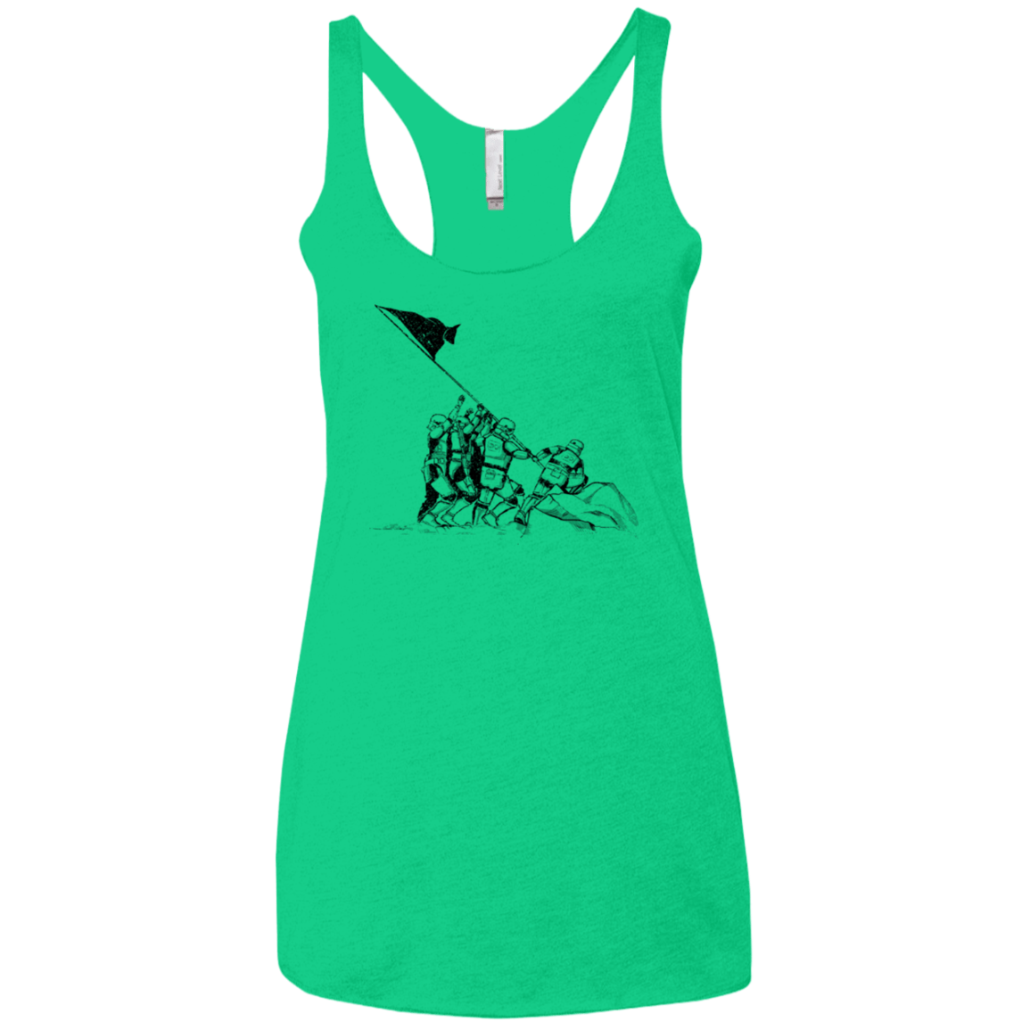 T-Shirts Envy / X-Small Flags Of Our Emperor Women's Triblend Racerback Tank