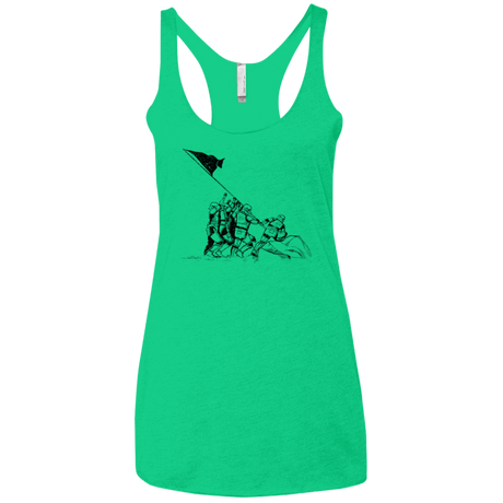 T-Shirts Envy / X-Small Flags Of Our Emperor Women's Triblend Racerback Tank