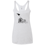 T-Shirts Heather White / X-Small Flags Of Our Emperor Women's Triblend Racerback Tank