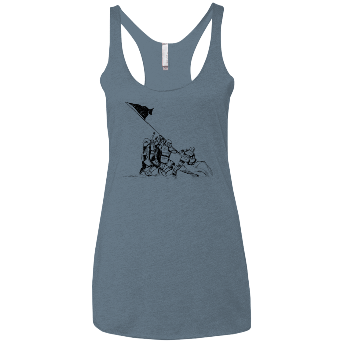T-Shirts Indigo / X-Small Flags Of Our Emperor Women's Triblend Racerback Tank