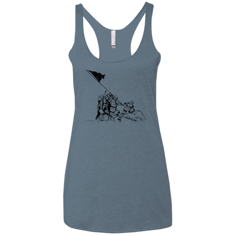 T-Shirts Indigo / X-Small Flags Of Our Emperor Women's Triblend Racerback Tank