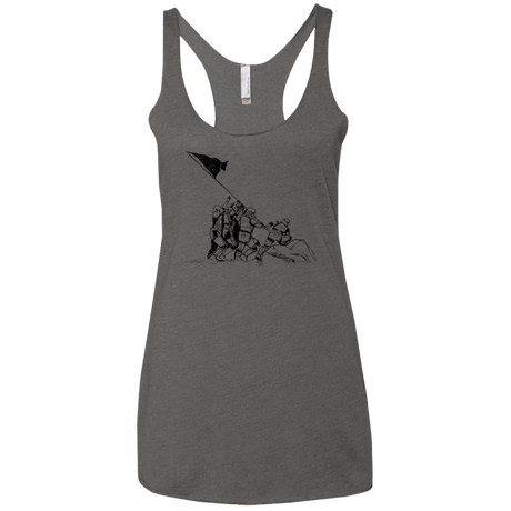 T-Shirts Premium Heather / X-Small Flags Of Our Emperor Women's Triblend Racerback Tank
