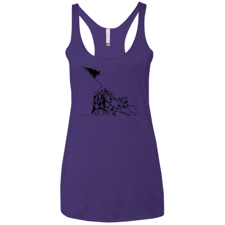 T-Shirts Purple Rush / X-Small Flags Of Our Emperor Women's Triblend Racerback Tank