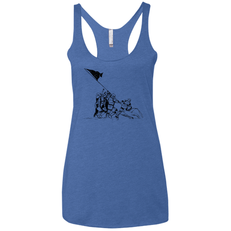 T-Shirts Vintage Royal / X-Small Flags Of Our Emperor Women's Triblend Racerback Tank