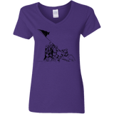 T-Shirts Purple / S Flags Of Our Emperor Women's V-Neck T-Shirt