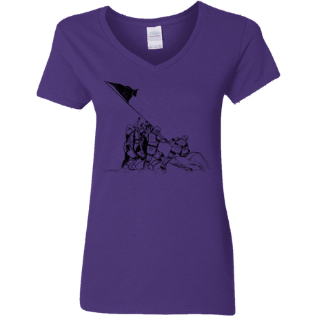 T-Shirts Purple / S Flags Of Our Emperor Women's V-Neck T-Shirt