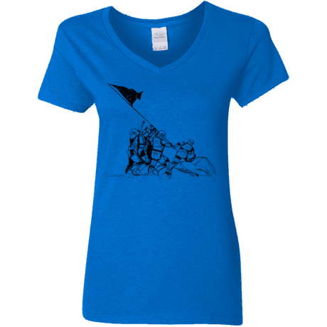 T-Shirts Royal / S Flags Of Our Emperor Women's V-Neck T-Shirt