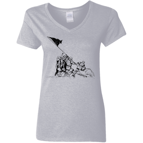 T-Shirts Sport Grey / S Flags Of Our Emperor Women's V-Neck T-Shirt