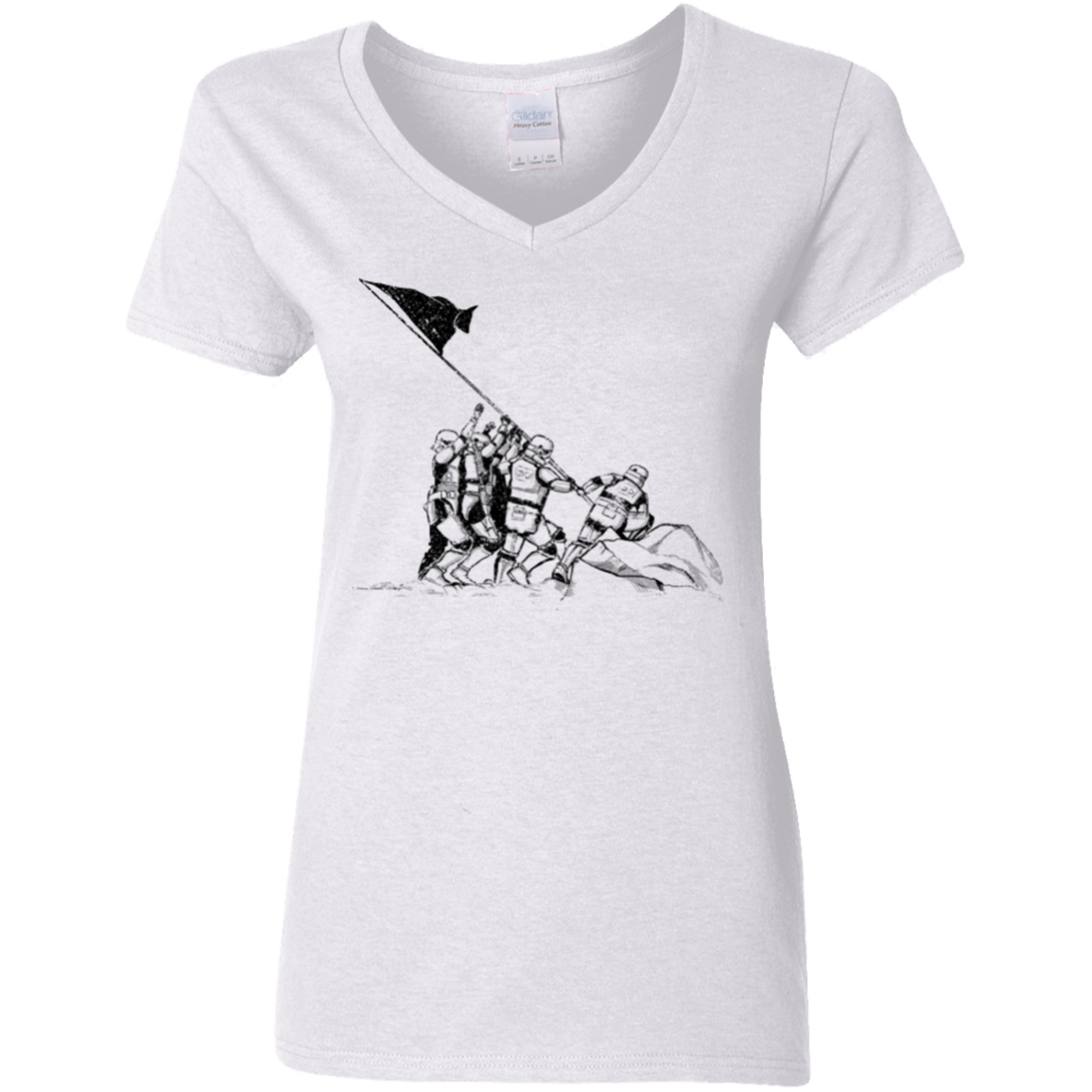 T-Shirts White / S Flags Of Our Emperor Women's V-Neck T-Shirt