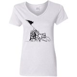 T-Shirts White / S Flags Of Our Emperor Women's V-Neck T-Shirt