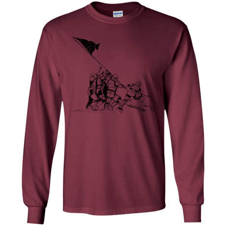 T-Shirts Maroon / YS Flags Of Our Emperor Youth Long Sleeve T-Shirt