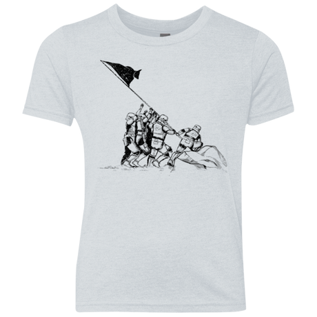 T-Shirts Heather White / YXS Flags Of Our Emperor Youth Triblend T-Shirt