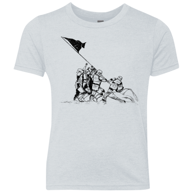 T-Shirts Heather White / YXS Flags Of Our Emperor Youth Triblend T-Shirt