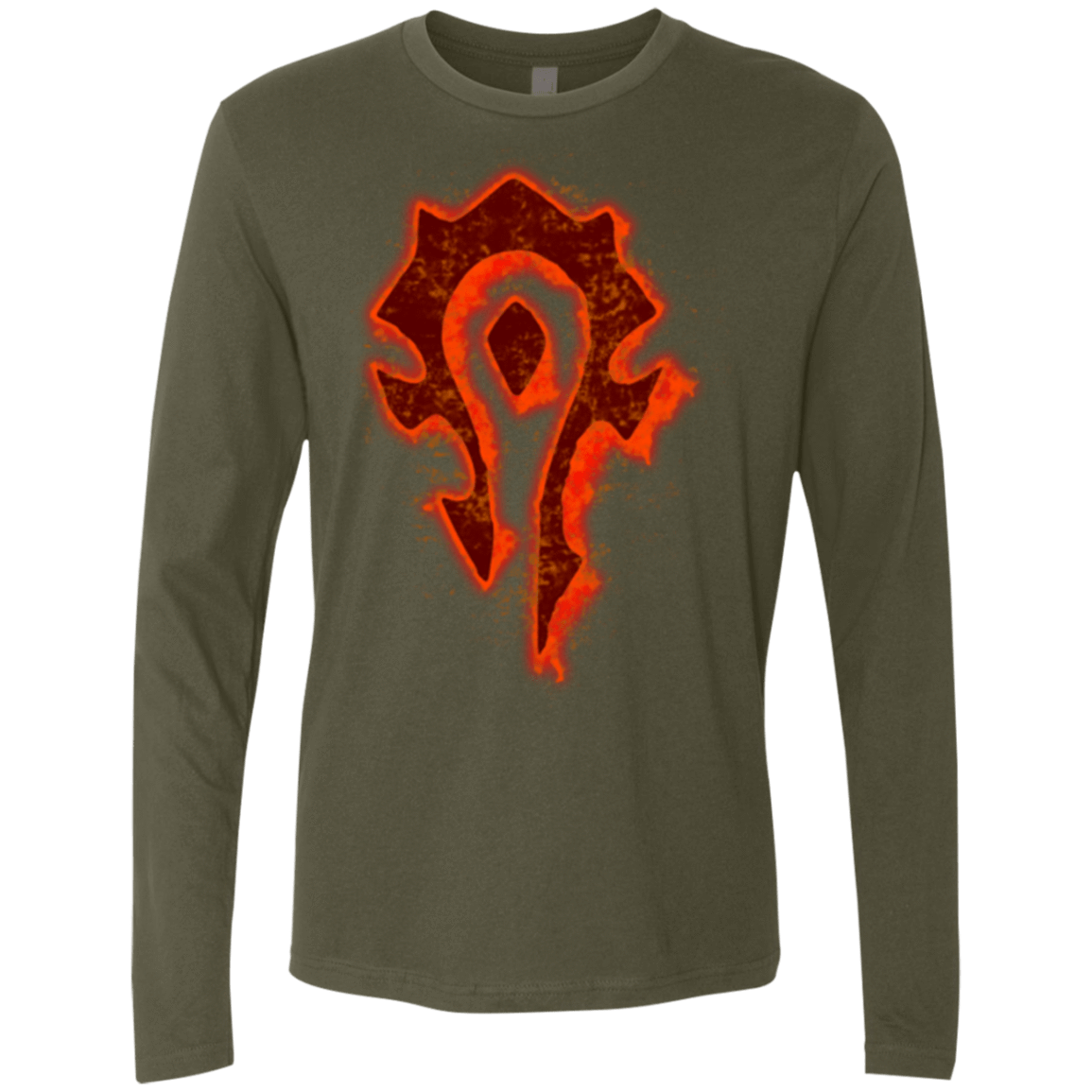 T-Shirts Military Green / Small Flamecraft Men's Premium Long Sleeve