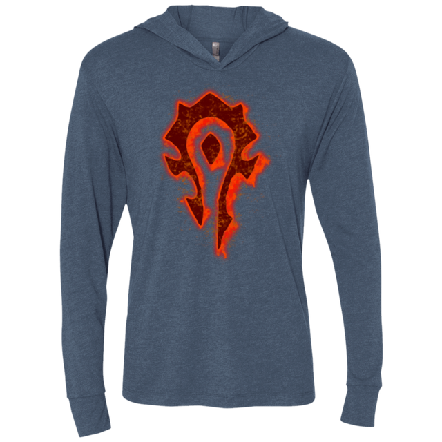 T-Shirts Indigo / X-Small Flamecraft Triblend Long Sleeve Hoodie Tee