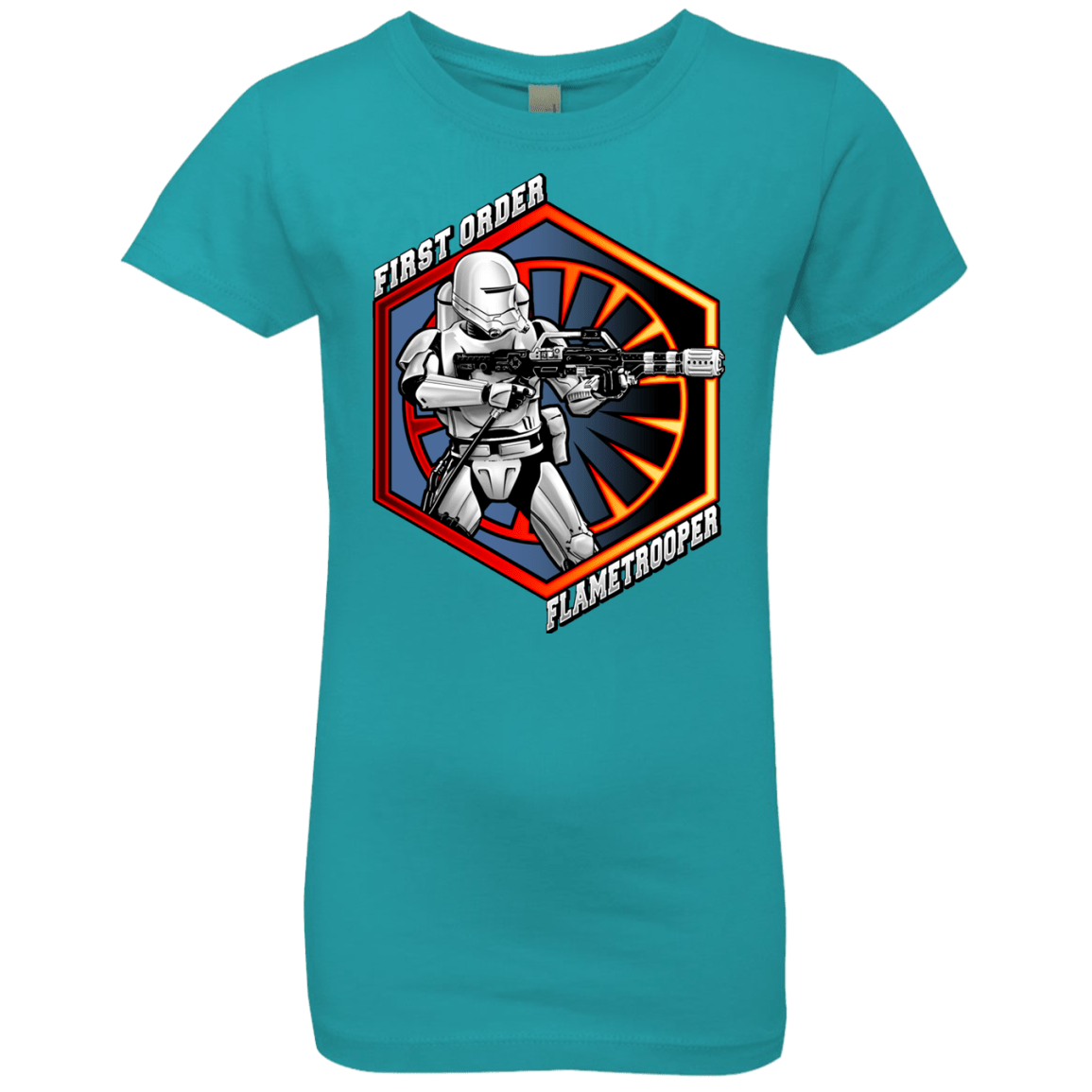 T-Shirts Tahiti Blue / YXS Flametrooper Girls Premium T-Shirt