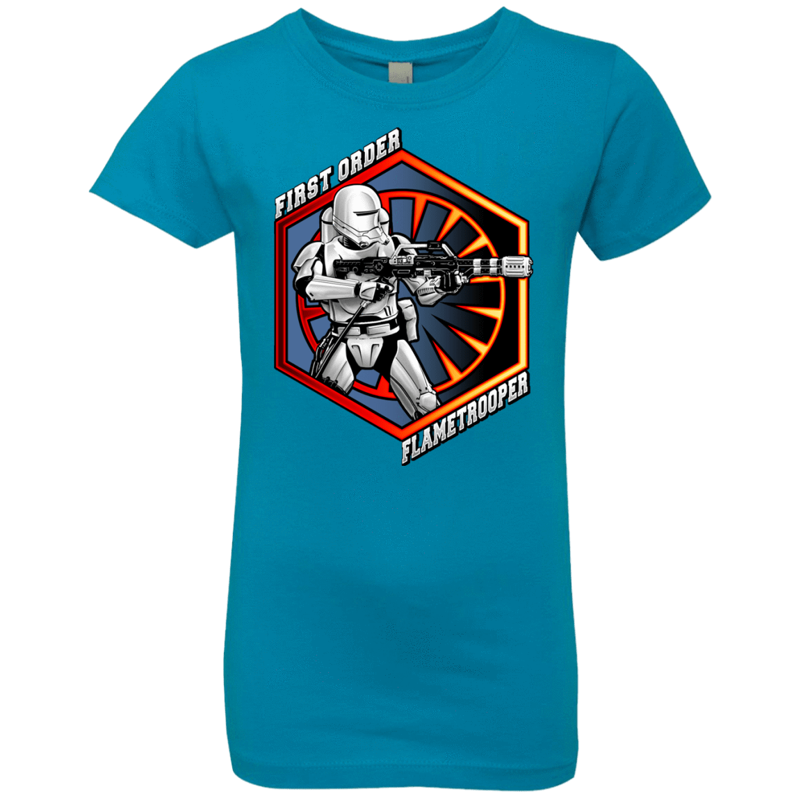T-Shirts Turquoise / YXS Flametrooper Girls Premium T-Shirt