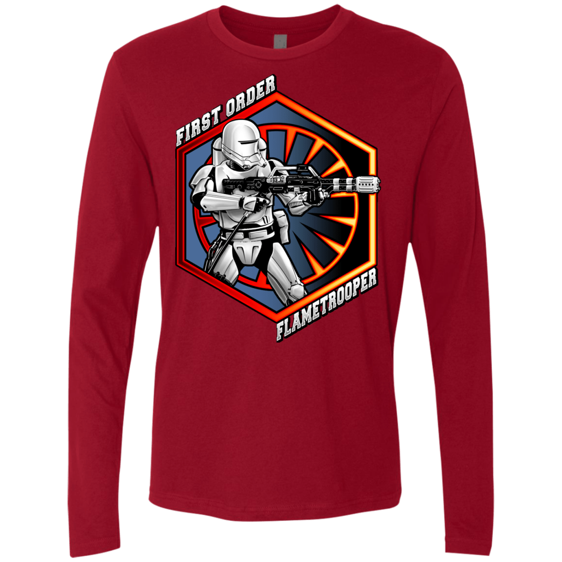 T-Shirts Cardinal / Small Flametrooper Men's Premium Long Sleeve