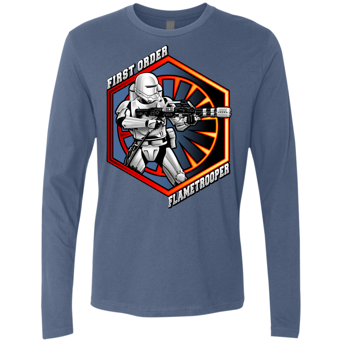 T-Shirts Indigo / Small Flametrooper Men's Premium Long Sleeve