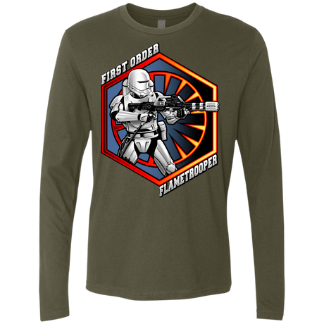 T-Shirts Military Green / Small Flametrooper Men's Premium Long Sleeve