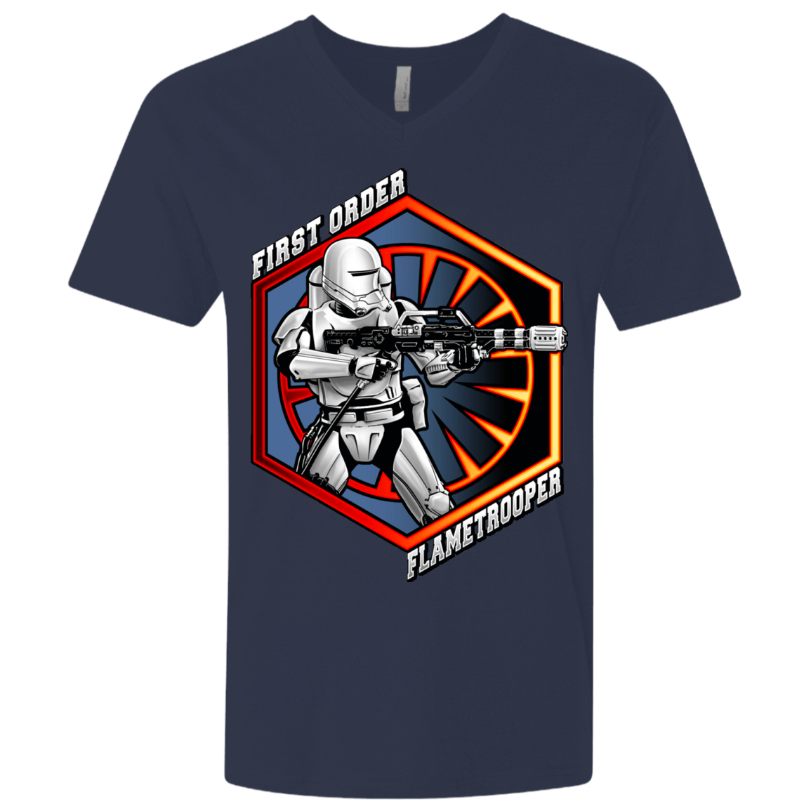 T-Shirts Midnight Navy / X-Small Flametrooper Men's Premium V-Neck