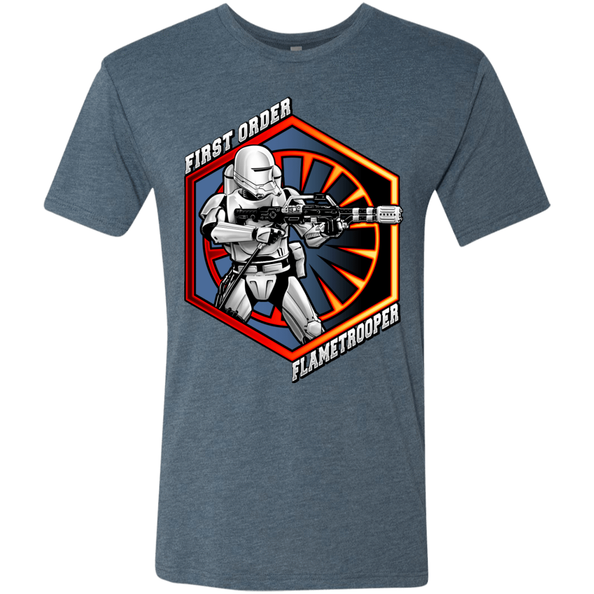 T-Shirts Indigo / Small Flametrooper Men's Triblend T-Shirt