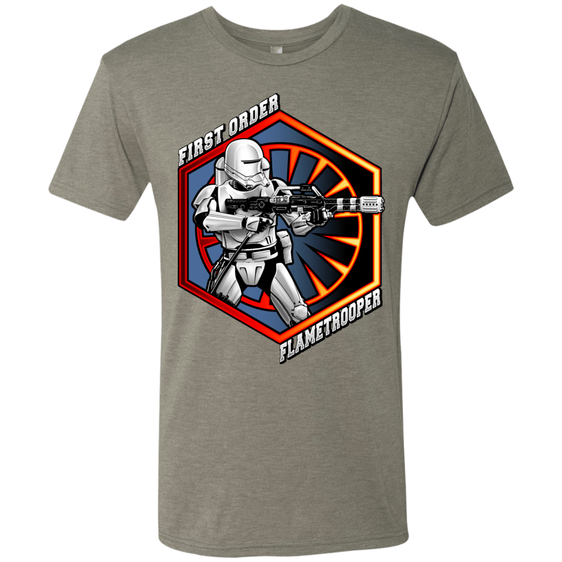 T-Shirts Venetian Grey / Small Flametrooper Men's Triblend T-Shirt
