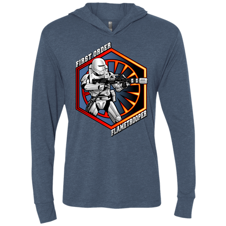 T-Shirts Indigo / X-Small Flametrooper Triblend Long Sleeve Hoodie Tee