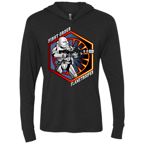 T-Shirts Vintage Black / X-Small Flametrooper Triblend Long Sleeve Hoodie Tee