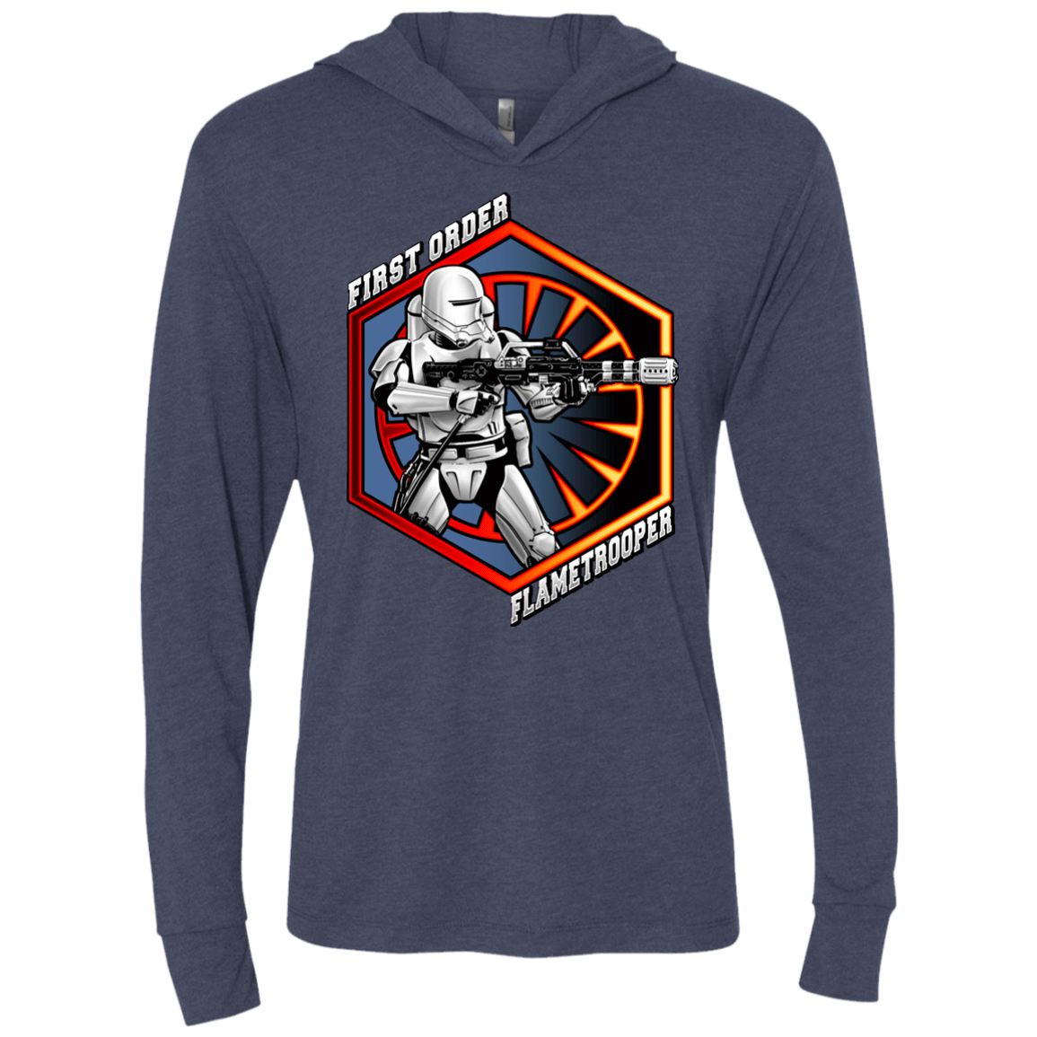 T-Shirts Vintage Navy / X-Small Flametrooper Triblend Long Sleeve Hoodie Tee
