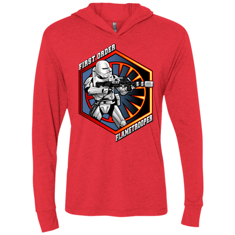 T-Shirts Vintage Red / X-Small Flametrooper Triblend Long Sleeve Hoodie Tee
