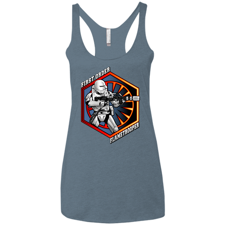 T-Shirts Indigo / X-Small Flametrooper Women's Triblend Racerback Tank