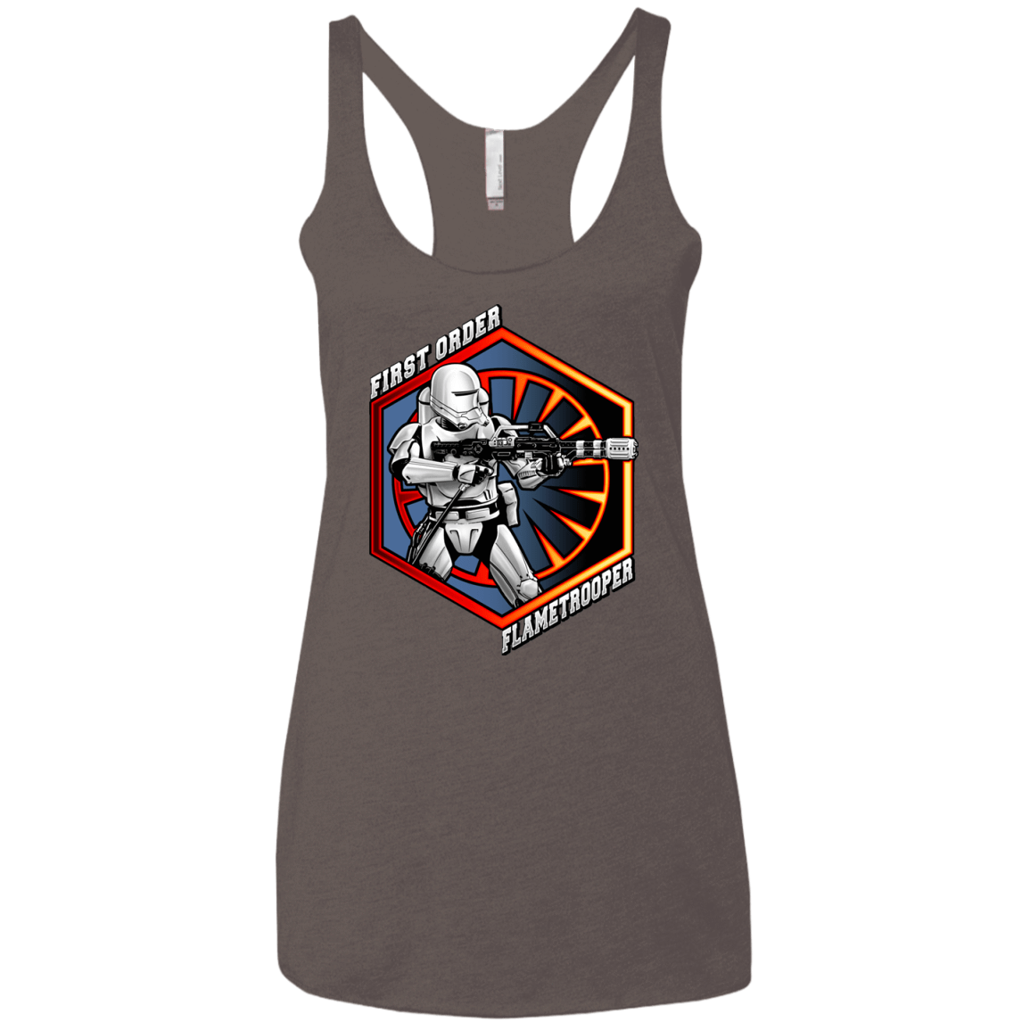 T-Shirts Macchiato / X-Small Flametrooper Women's Triblend Racerback Tank