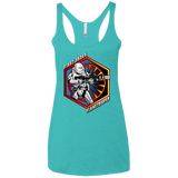T-Shirts Tahiti Blue / X-Small Flametrooper Women's Triblend Racerback Tank