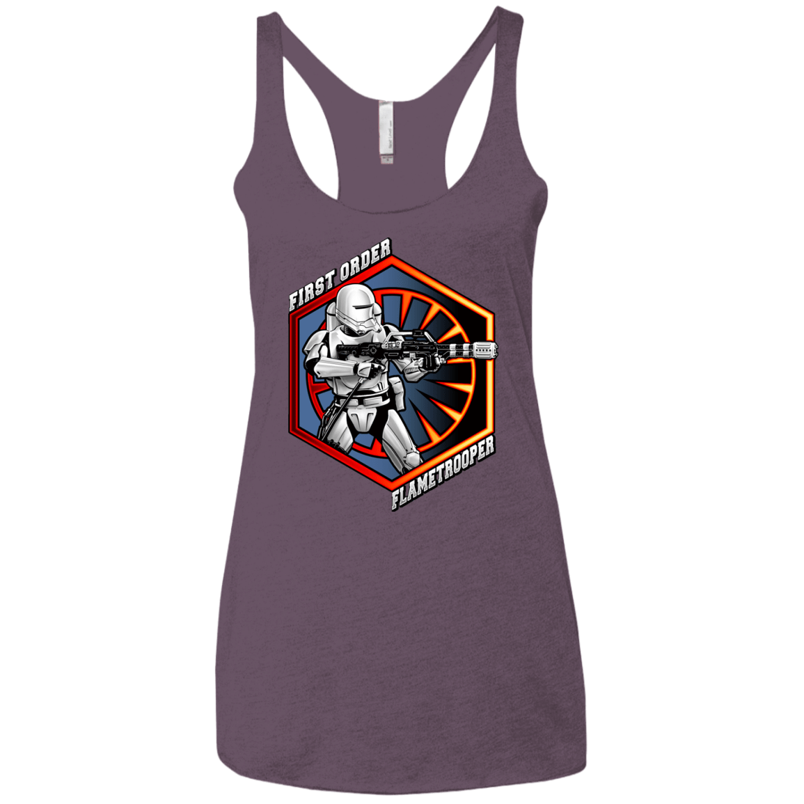 T-Shirts Vintage Purple / X-Small Flametrooper Women's Triblend Racerback Tank
