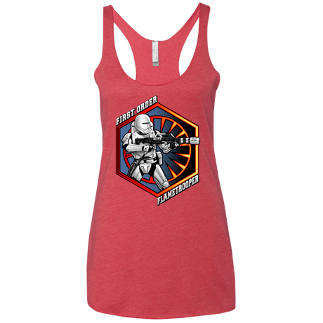 T-Shirts Vintage Red / X-Small Flametrooper Women's Triblend Racerback Tank