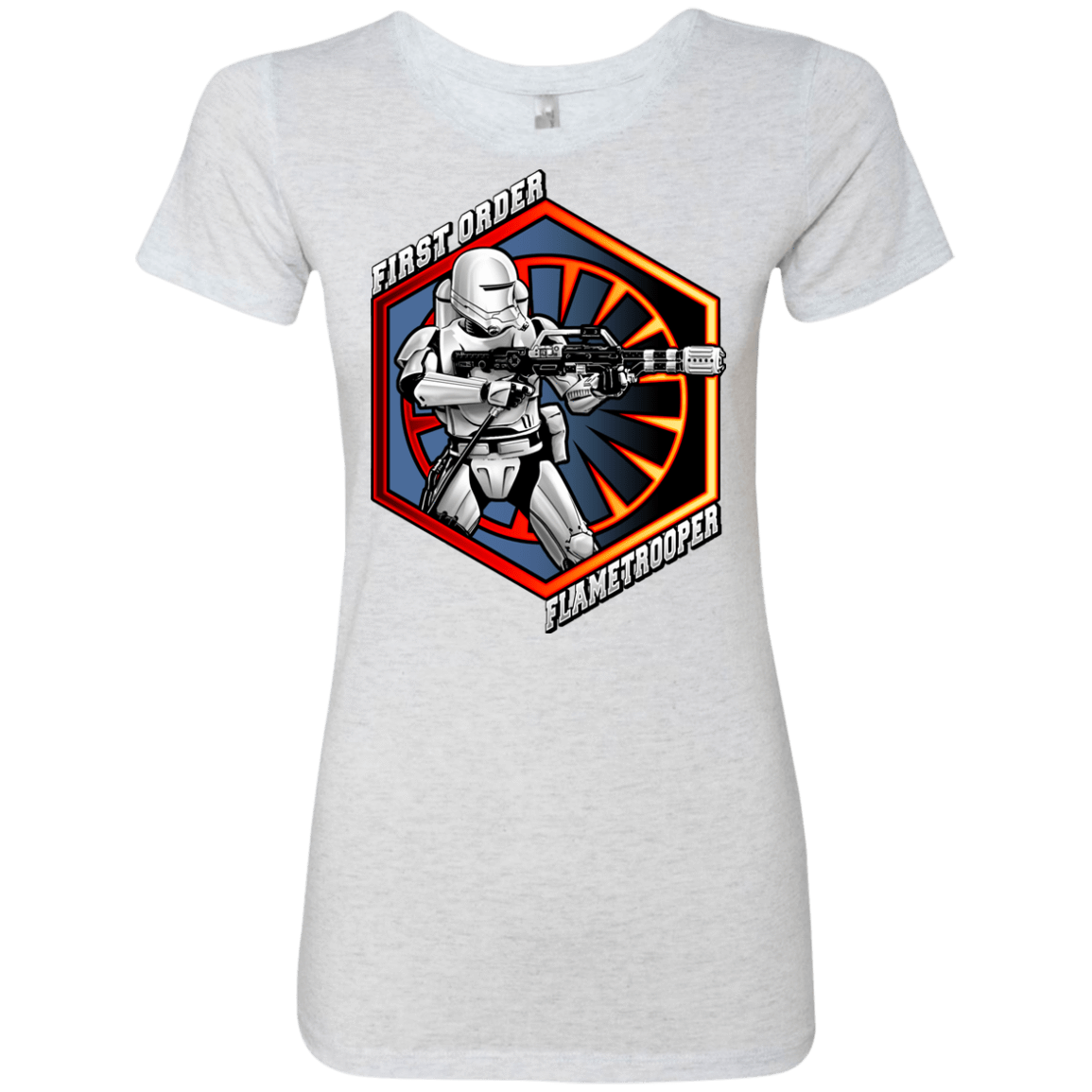 T-Shirts Heather White / Small Flametrooper Women's Triblend T-Shirt