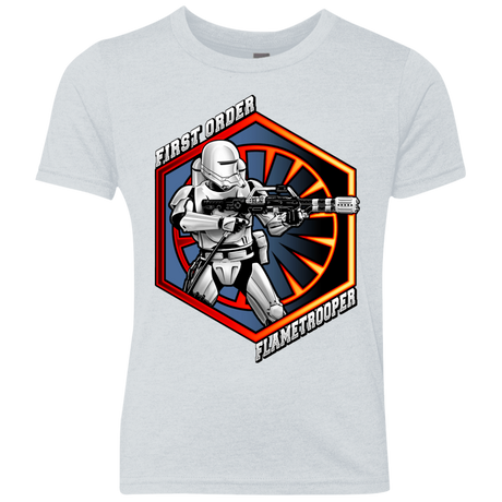 T-Shirts Heather White / YXS Flametrooper Youth Triblend T-Shirt