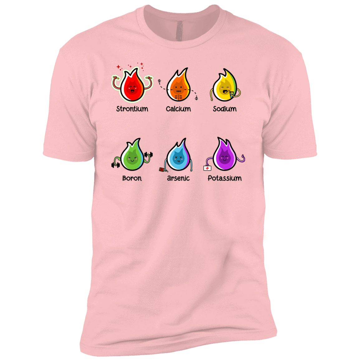 T-Shirts Light Pink / YXS Flaming Elements Science Boys Premium T-Shirt